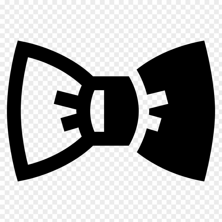 BOW TIE Bow Tie Necktie Black White Clip Art PNG