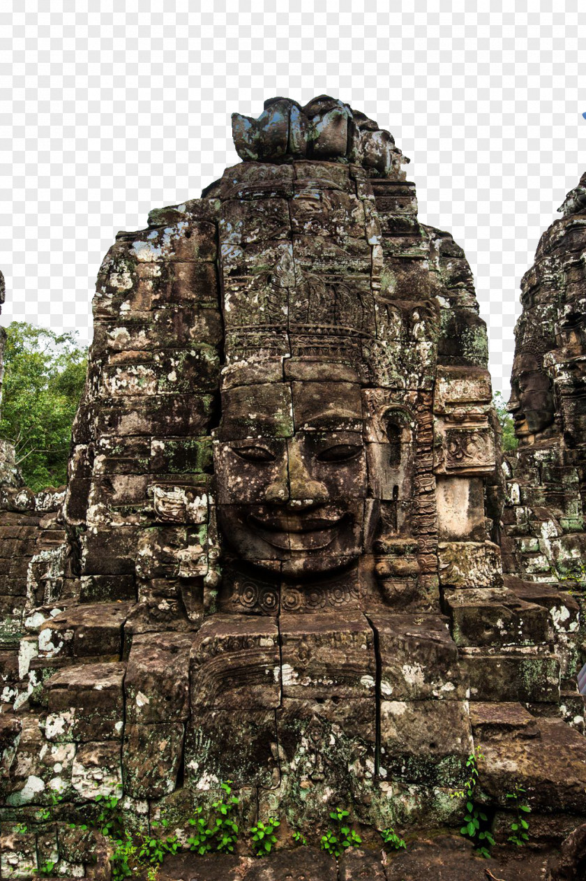 Cambodia Angkor Wat Stone Wall Bayon Thailand Thom Temple PNG
