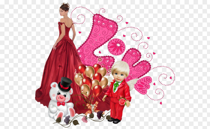 Doll Christmas Ornament Cartoon Love PNG