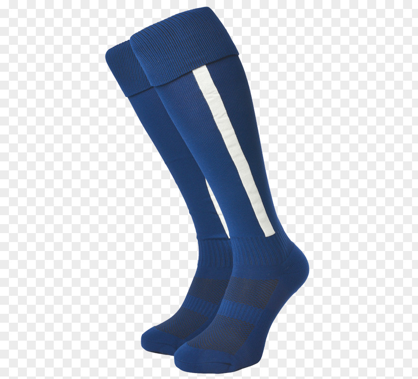 Striped Stockings Sock Cobalt Blue Knee PNG