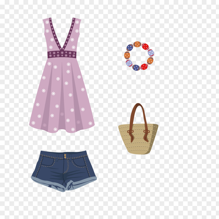 Vector Summer Dress Clothing Fashion Accessory Stock Photography PNG