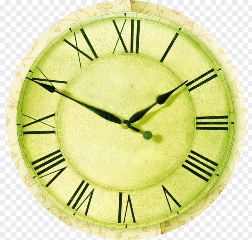 Clock Pendulum Floral Watch PNG