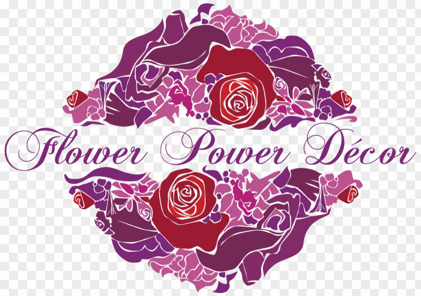 Design Garden Roses Logo Flower Power Décor Floral Wedding & Event Designs PNG