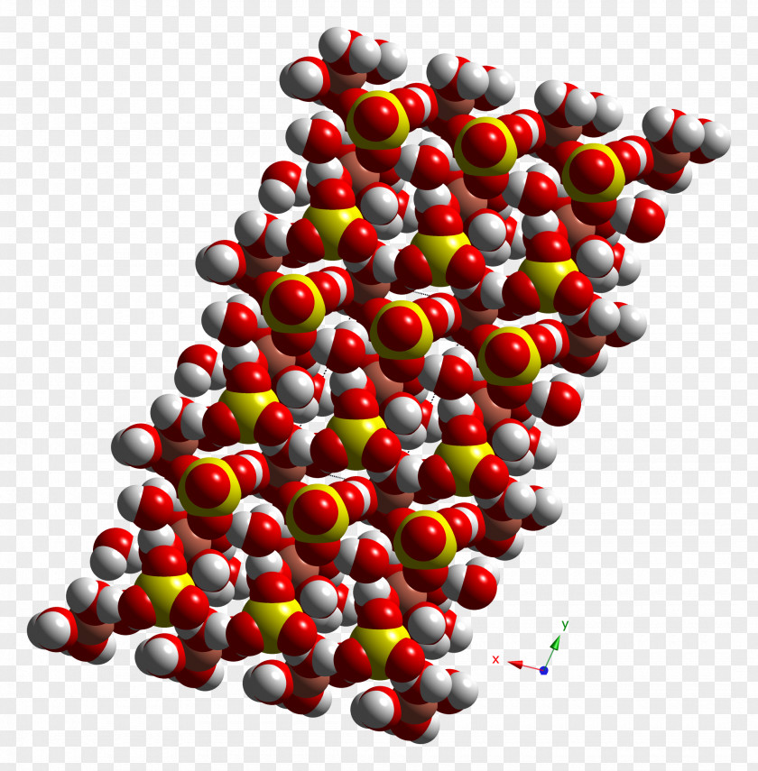 Filling Copper(II) Sulfate Crystal Structure PNG