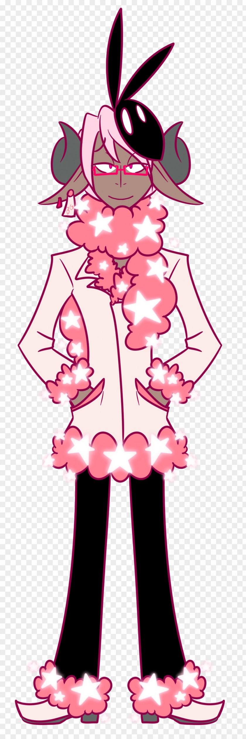Magenta Fictional Character Pink Flower Cartoon PNG