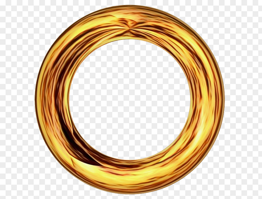 Brass Copper Gold Circle PNG