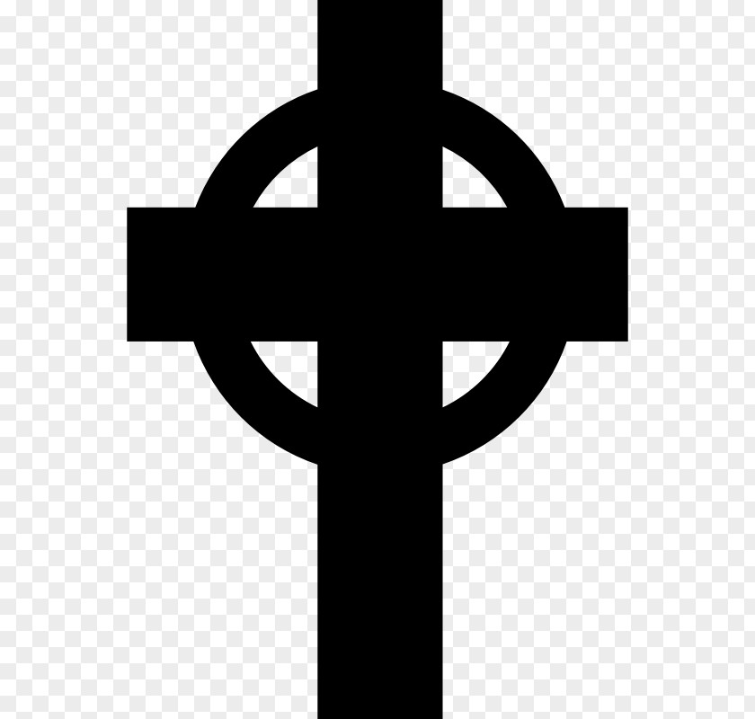 Cemetery Christian Cross Celtic Silhouette Knot PNG