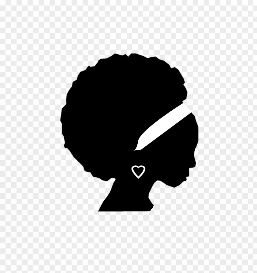 Natural T-shirt Afro African American Woman Black PNG