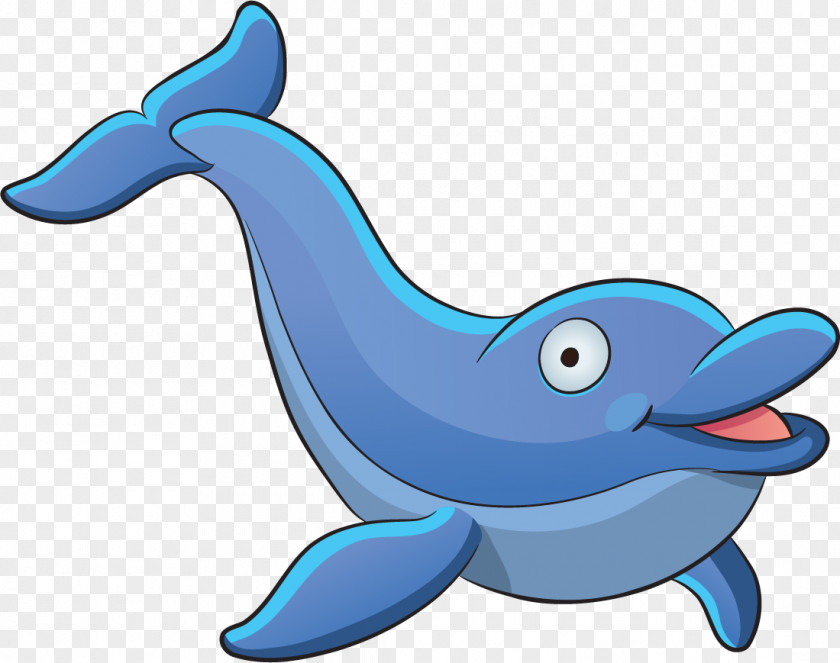 Cartoon Dolphin Sea Creatures Clip Art Vector Graphics Drawing PNG