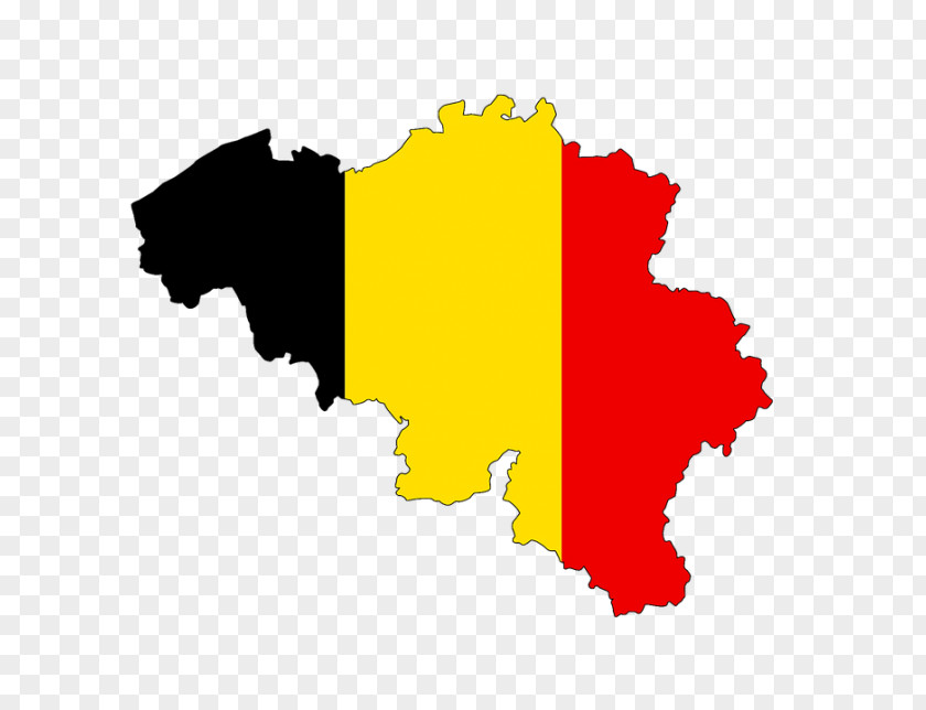 Flag Of Belgium National Map PNG