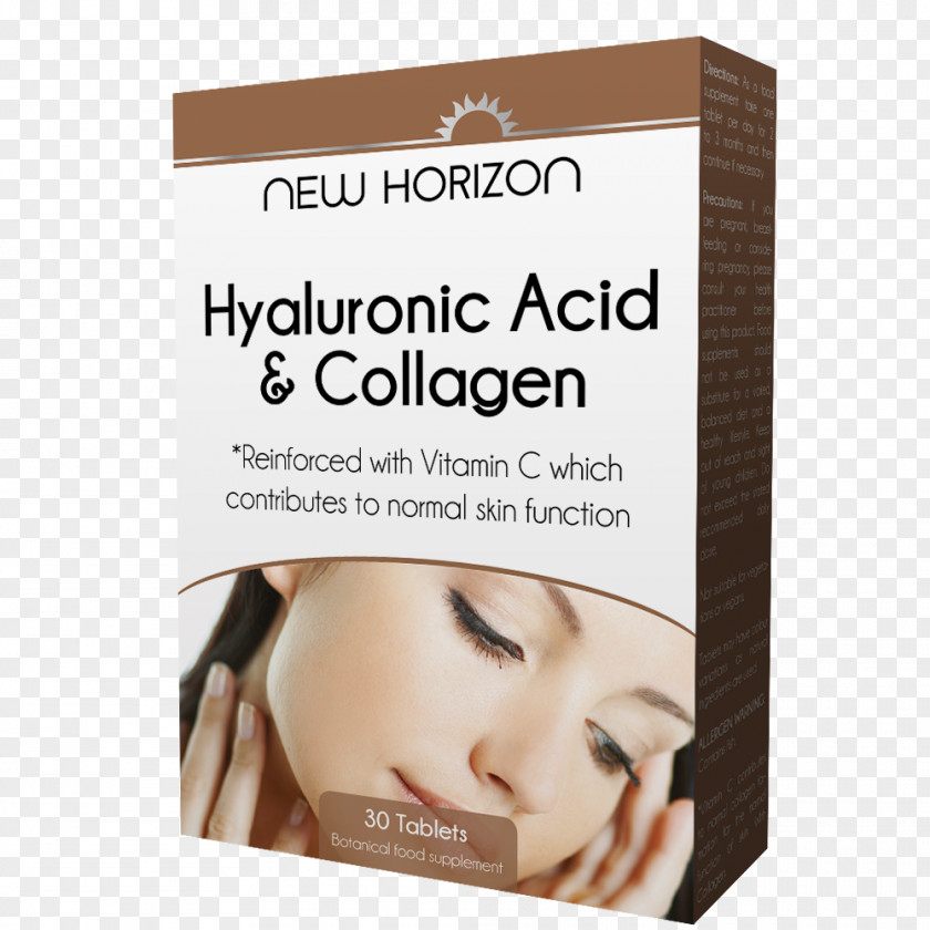 Hyaluronic Acid Dietary Supplement Health Collagen Food Tablet PNG