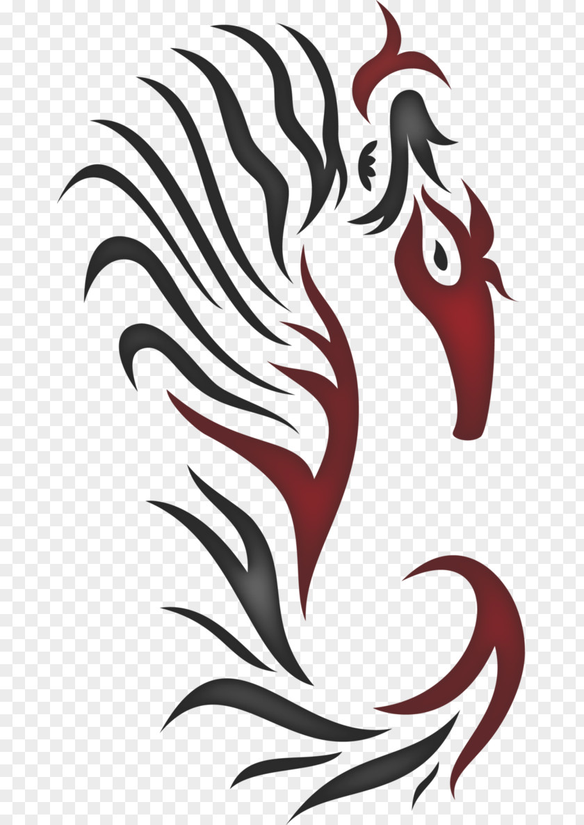 Seahorse Tattoo Ink Rooster Design PNG