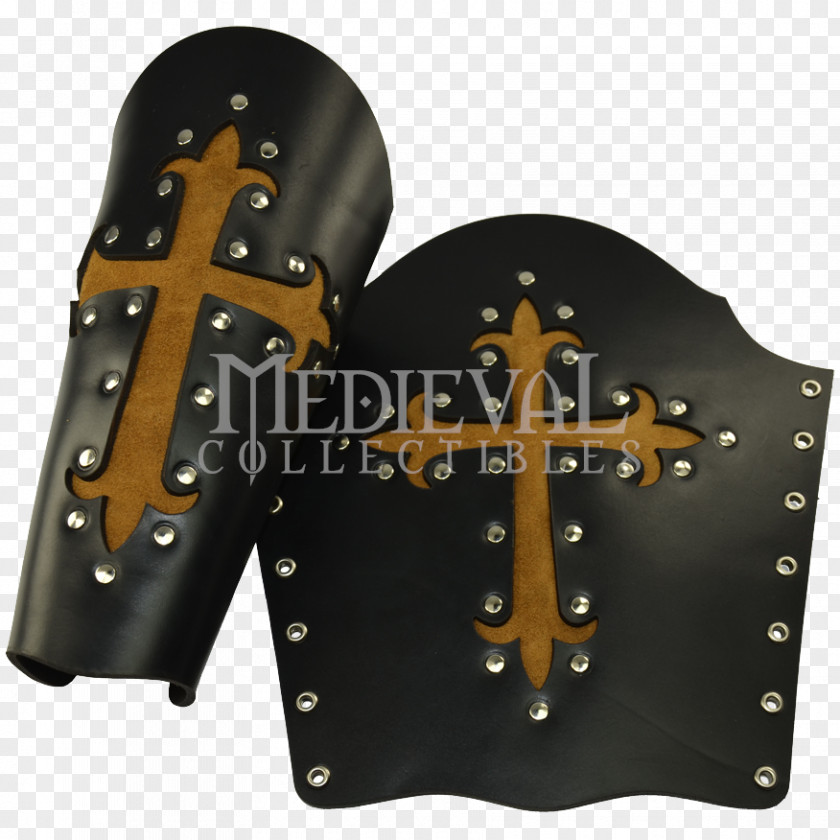 Shield Bracer Leather Ball Cross PNG