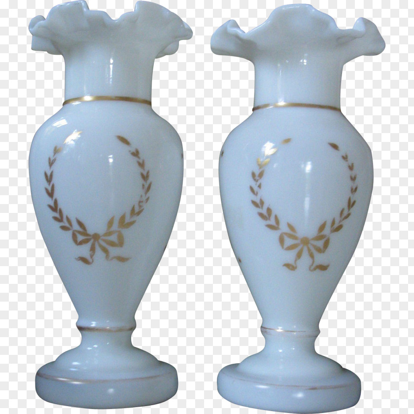 Vase Bristol Opaline Glass Ceramic Milk PNG