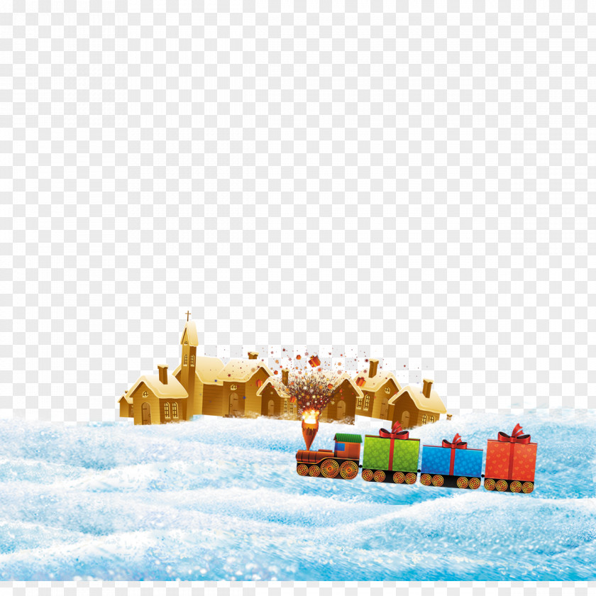 Winter Huts Christmas Computer File PNG