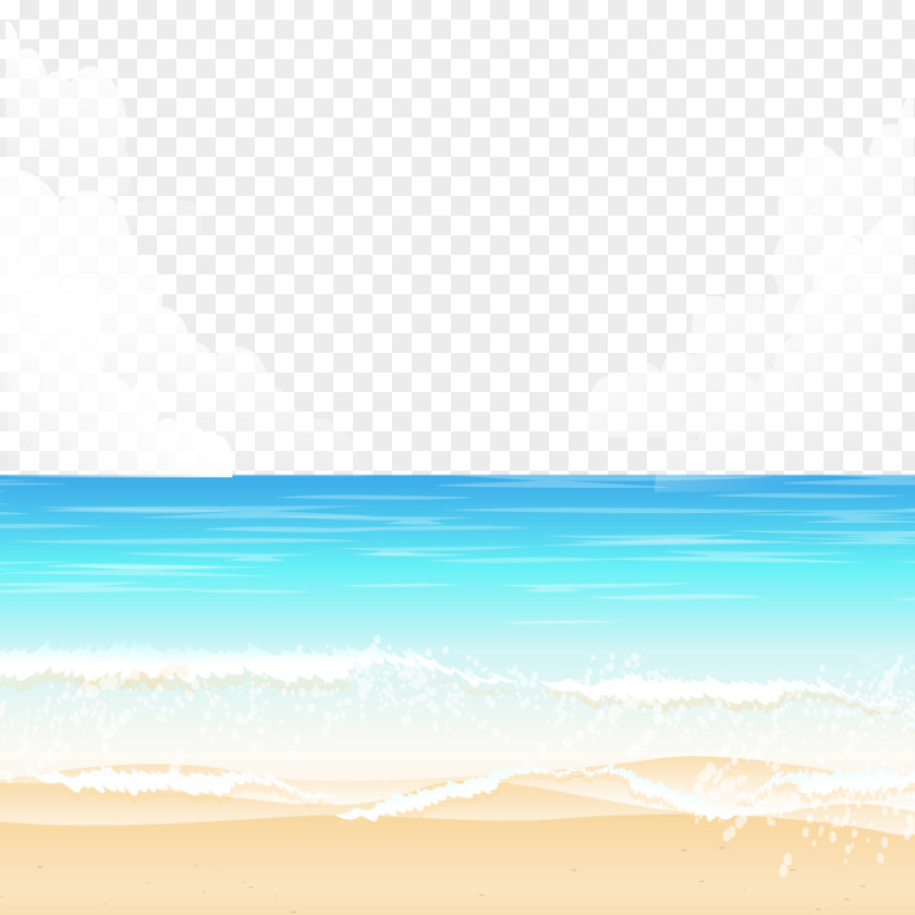 Beach Sky Sea Microsoft Azure Wallpaper PNG