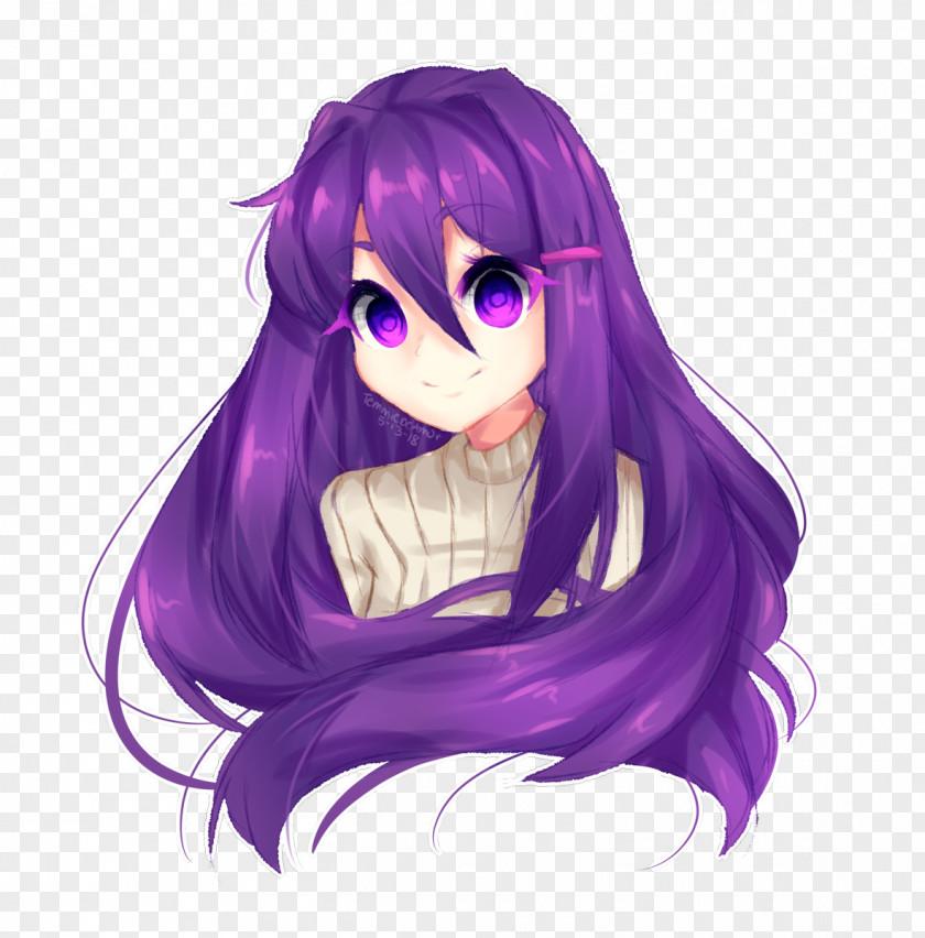 Doki Literature Club! Fan Art Drawing Yuri PNG art Yuri, DDLC clipart PNG