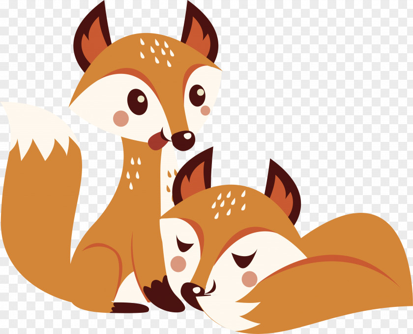 Racibxf3rz Fox Autumn PNG , Two little foxes, two red foxes clipart PNG