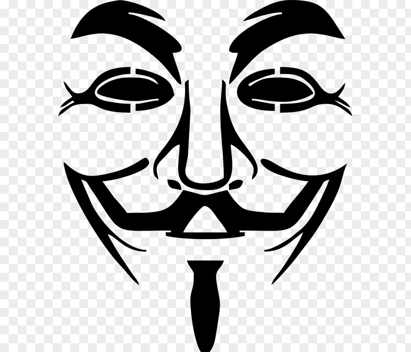 Anonymous Guy Fawkes Mask Clip Art PNG