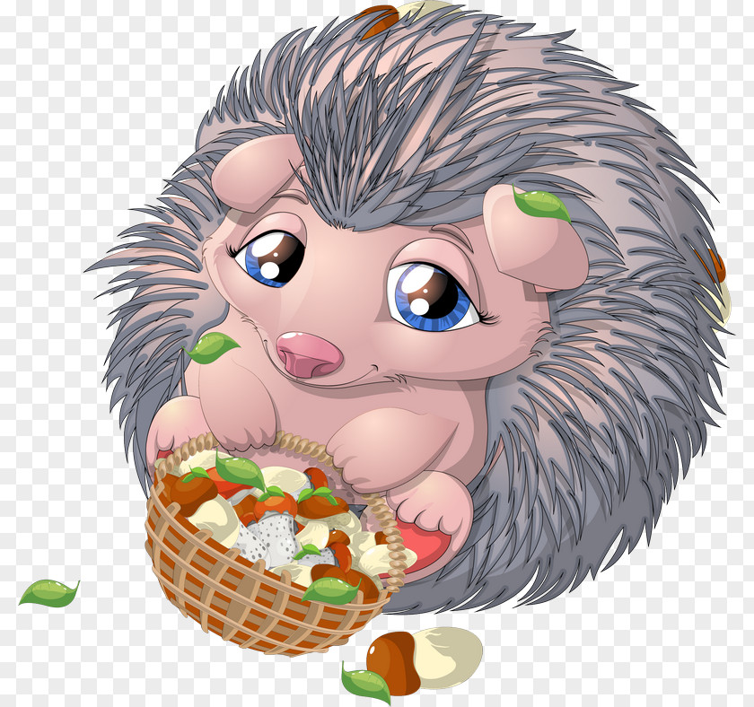 Cartoon Hedgehog Clip Art PNG