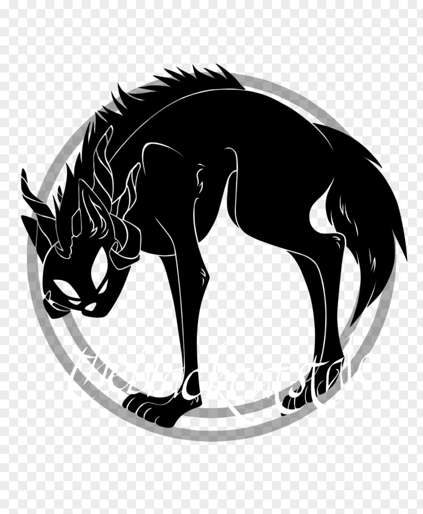 Horse Logo Silhouette Black Font PNG
