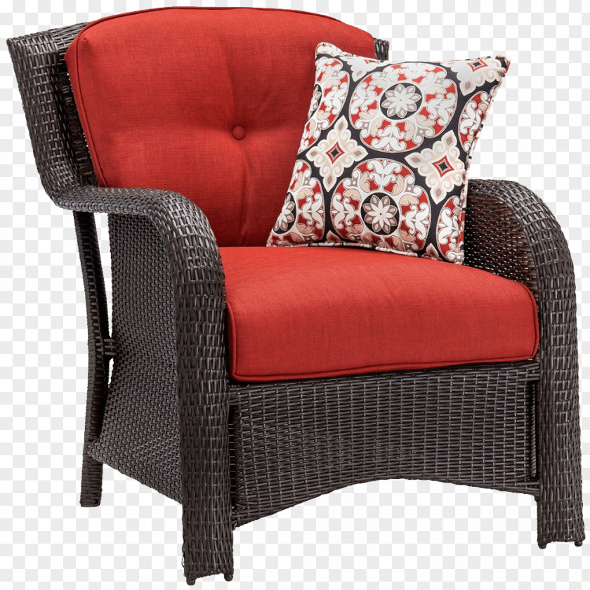 Noble Wicker Chair Club Cushion Table Garden Furniture PNG