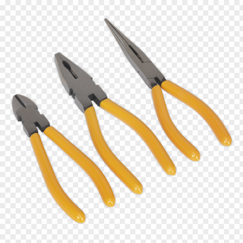 Pliers Diagonal Sealey Set 3pc Tool PNG