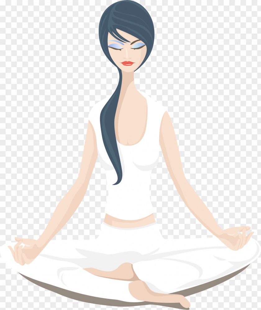 The Beauty Of Yoga Meditation Illustration PNG