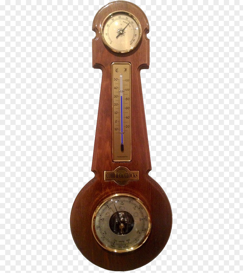 Vintage Hygrometer Barometer Weather Station Thermometer PNG