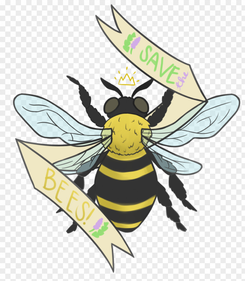 Bee Honey Character Clip Art PNG