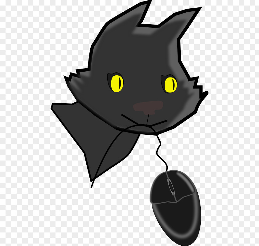 Cat Computer Mouse Humour Clip Art PNG