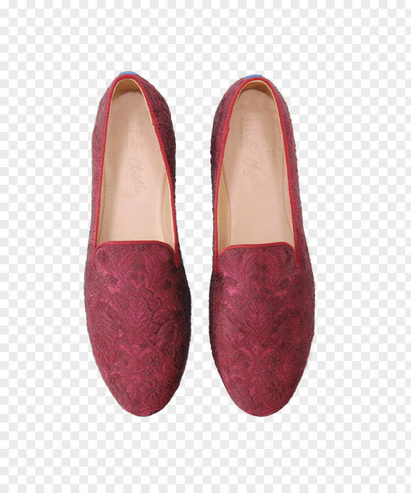 Slipper Maroon Shoe PNG