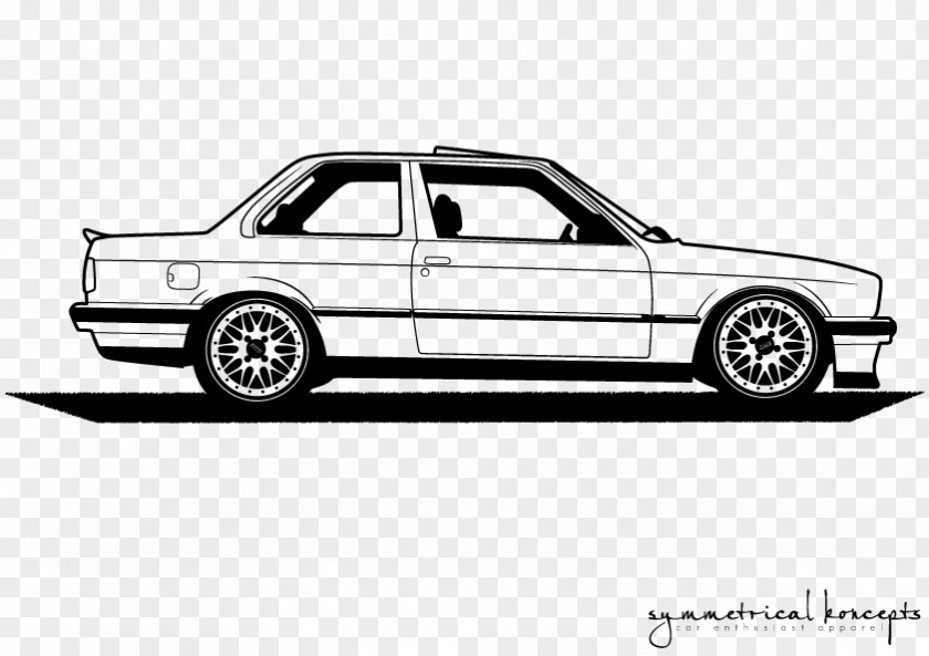 Bmw Car Vector Silhouette BMW M3 3 Series 5 PNG