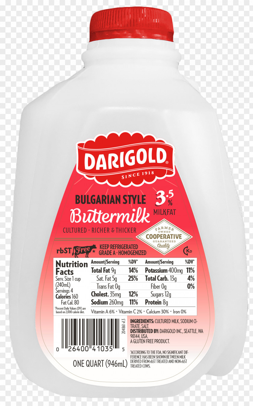 Darigold Fat Content Of Milk Butterfat Liquid PNG