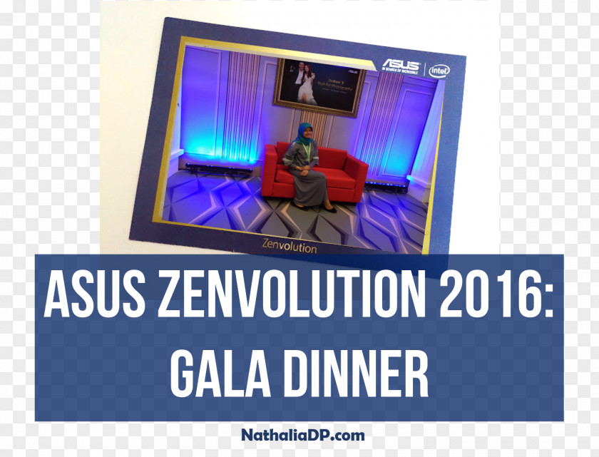 Gala Dinner Display Device Multimedia ASUS Advertising PNG