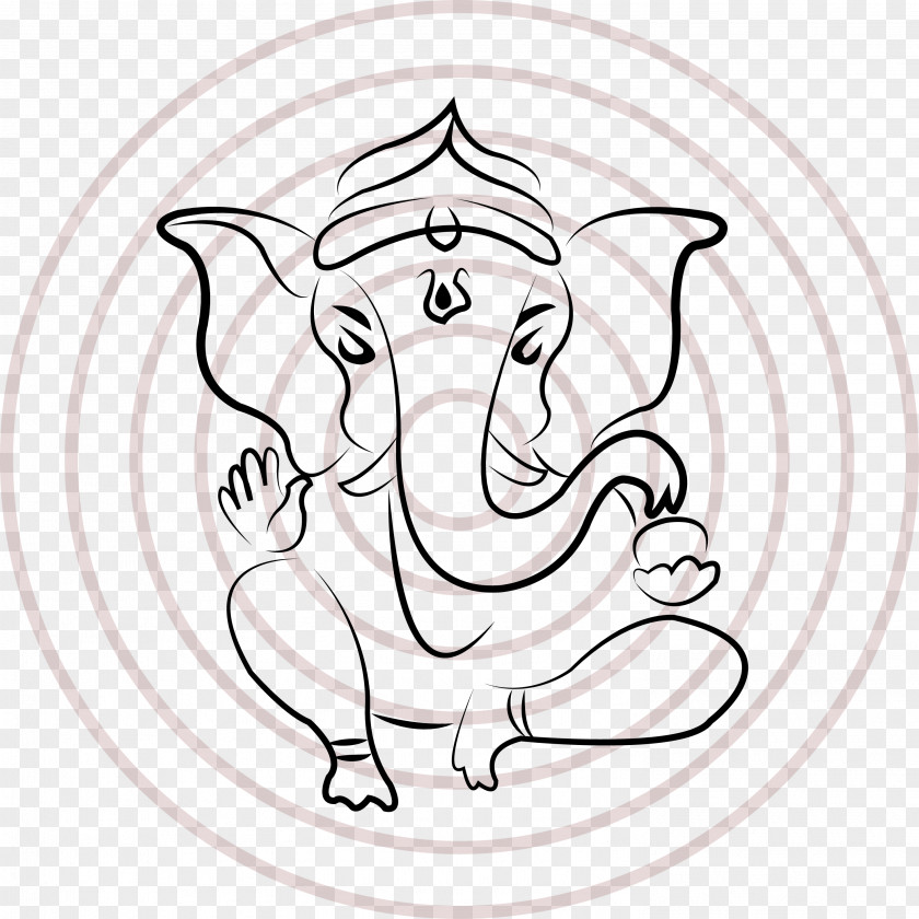 Ganesha Wall Decal Deity PNG