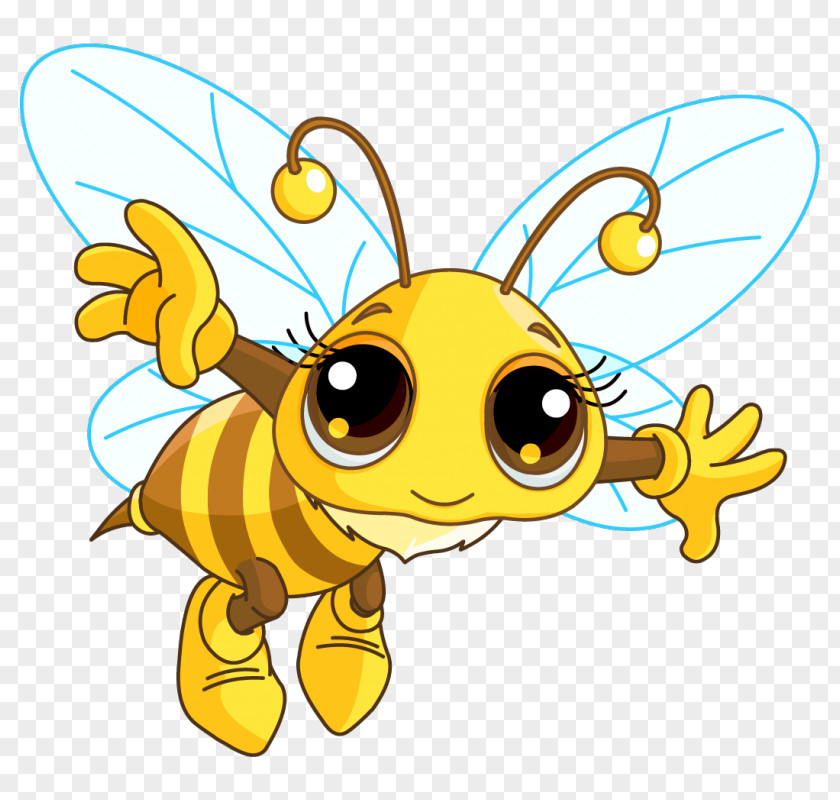 Bee Honey Clip Art Illustration Vector Graphics PNG