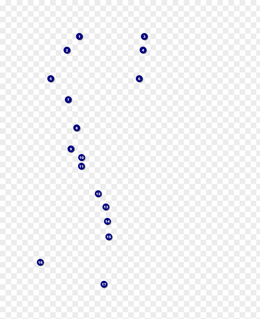 Blue Dots Line Point Angle Font PNG