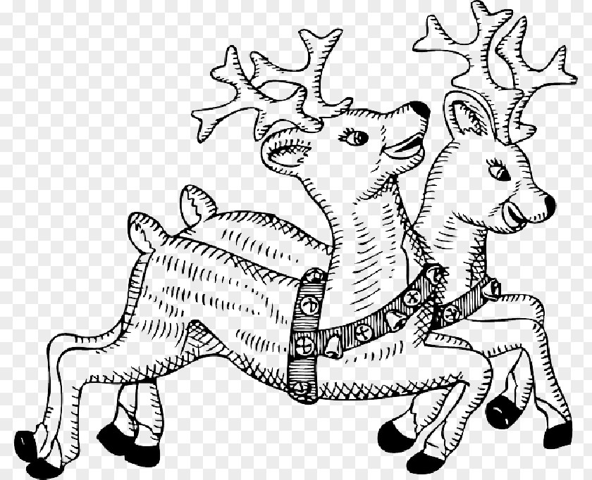 Cartoon Reindeer Food Santa Claus Clip Art Openclipart Rudolph PNG
