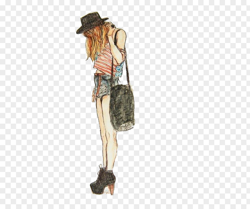 Fashion Illustration Drawing Sketch PNG illustration Sketch, Shopping Girl, woman carrying bag clipart PNG