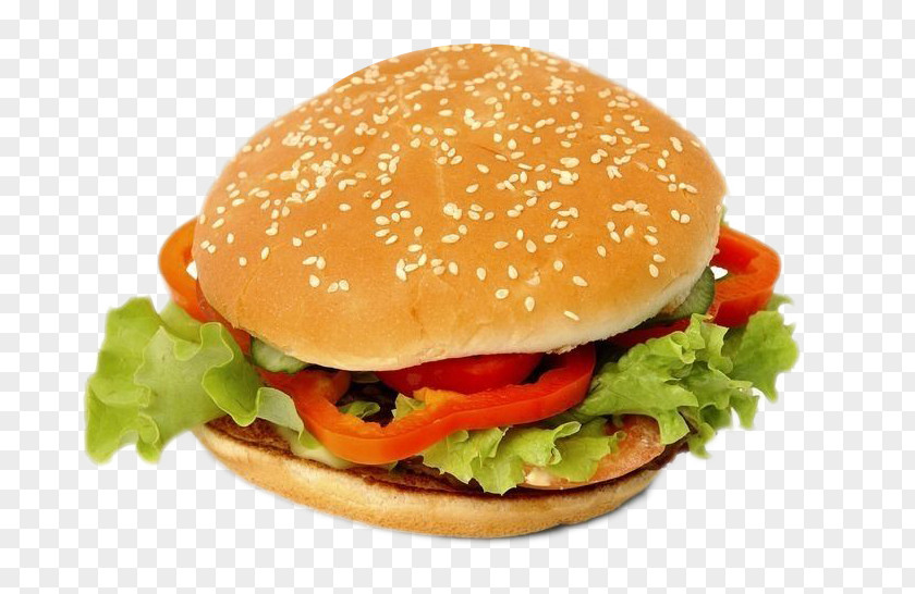 Vegetables Chicken Burger Cheeseburger Hamburger Whopper Hot Dog Fast Food PNG