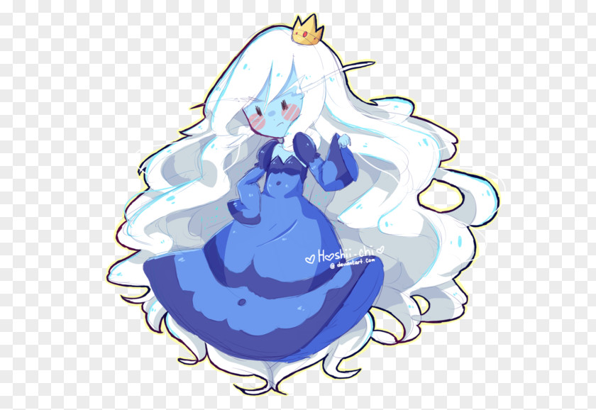 Adventure Time Ice Queen Vertebrate Clip Art Illustration Cartoon Cobalt Blue PNG
