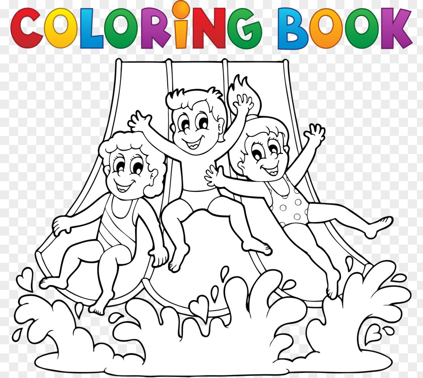 Children Play Yellowstone National Park Coloring Book Water Amusement PNG