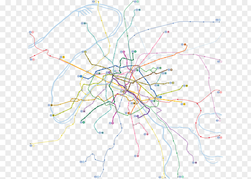 Paris Métro Rapid Transit Mappa Della Metropolitana Di Parigi PNG