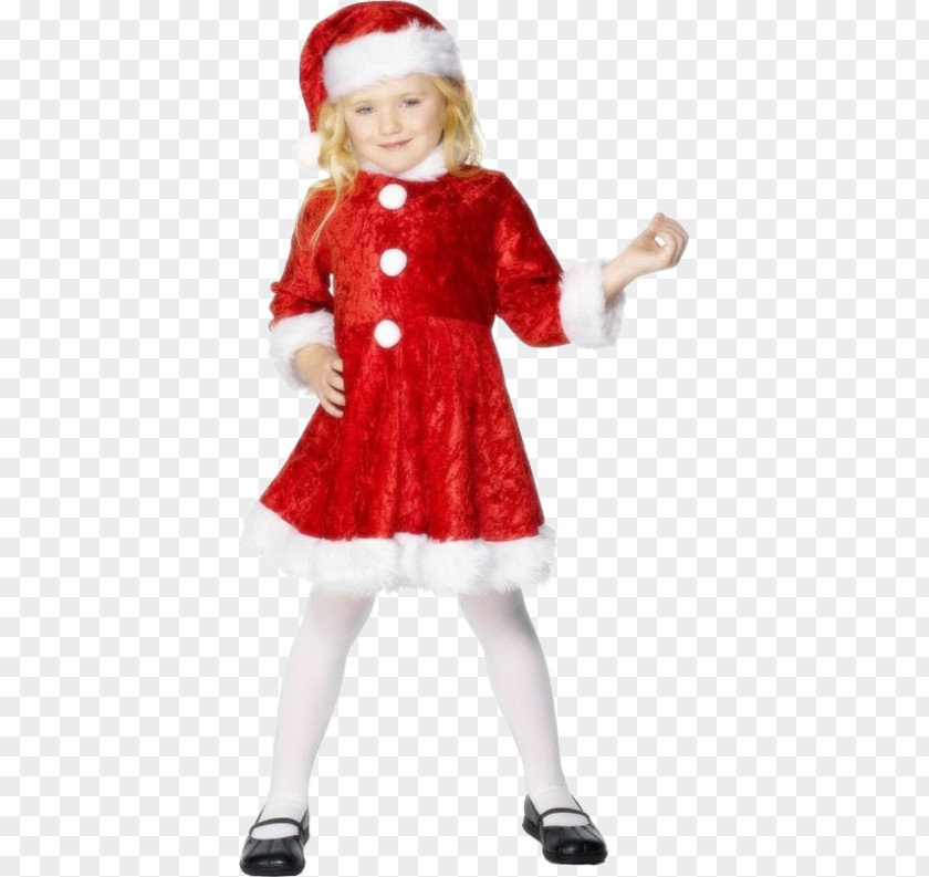 Santa Claus Costume Party Suit Child PNG