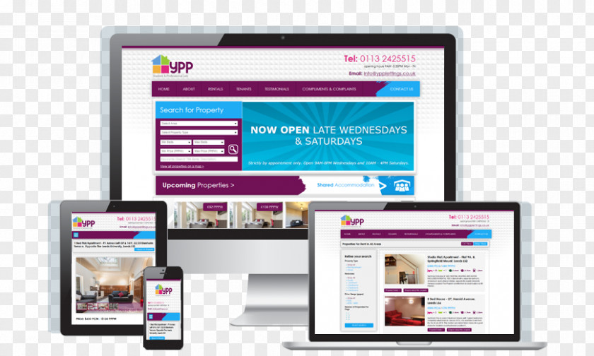 Web Design Responsive Page Application PNG