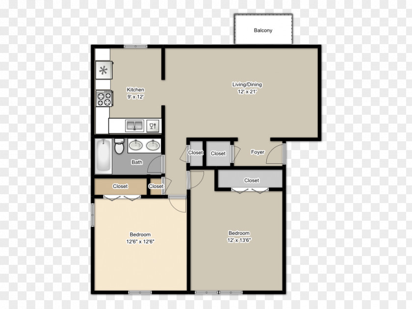 Apartment Floor Plan Kendallwood Apartments Curry Real Estate Services Northeast Parkway PNG