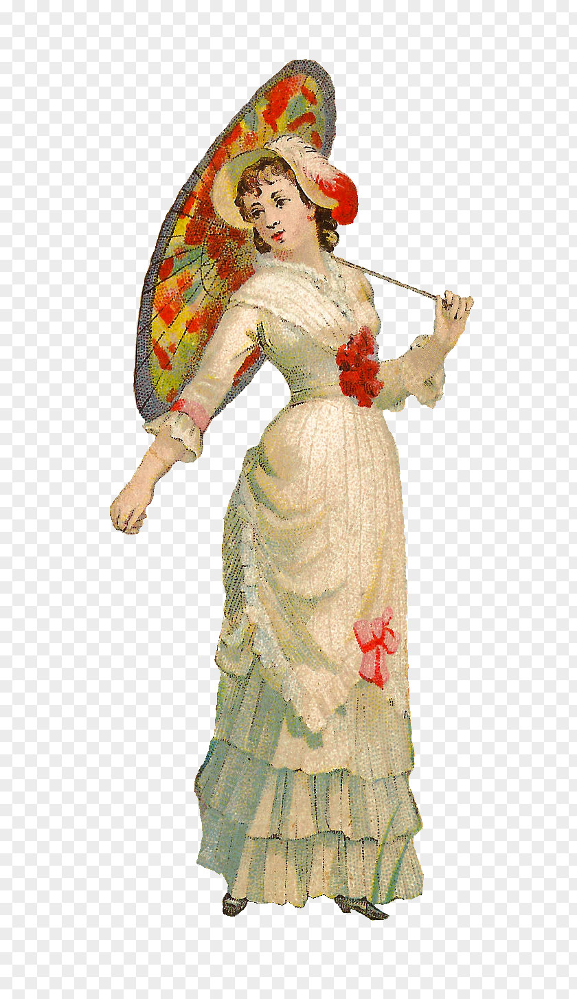 Fashion Illustration Victorian Era Vintage Clothing Dress Clip Art PNG
