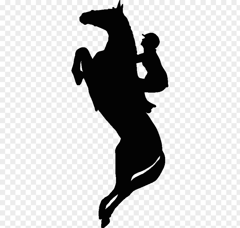 Horse Black Silhouette White Clip Art PNG