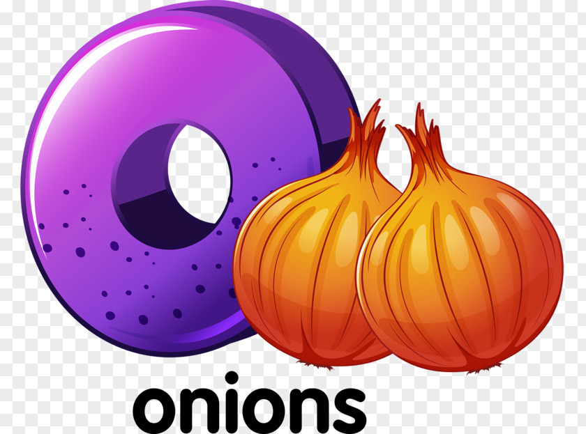 Onions And O Onion Allium Fistulosum Scallion Illustration PNG
